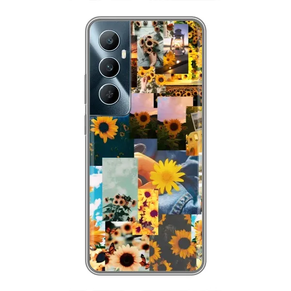 Чехол с рисунком «Подсолнуховый дизайн» для Realme C65 Чехол с рисунком «Подсолнуховый дизайн» для Realme C65