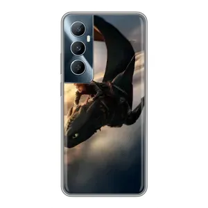 Чехол дракон Беззубик для Realme C65 (Полет Беззубика)