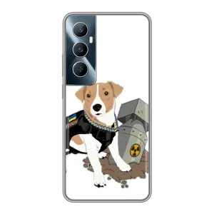 Чехол с принтом Собаки Патрон для Realme C65 (Пёс Патрон с ракетой)
