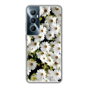 Чохол з ромашками на Realme C65 (Рамка в ромашках)