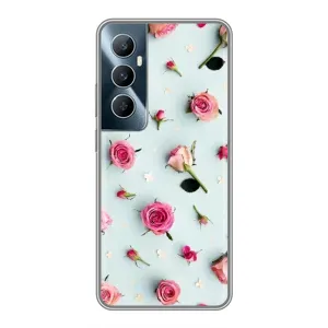Чохли з принтом Троянд для Realme C65 (Різні квіти)