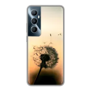 Силіконовий Чохол з кульбабками на Realme C65 (Роздмухана кульбабка)