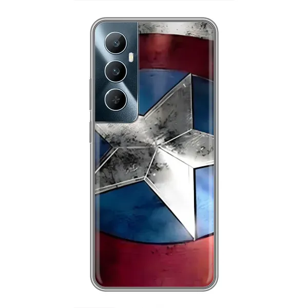 Чехол с рисунком «Щит Капитана Америки» для Realme C65 Чехол с рисунком «Щит Капитана Америки» для Realme C65