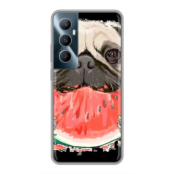 Чехол с рисунком «Смешной Мопс» для Realme C65 Чехол с рисунком «Смешной Мопс» для Realme C65