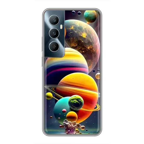Чехол с рисунком «Солнечна система» для Realme C65 Чехол с рисунком «Солнечна система» для Realme C65
