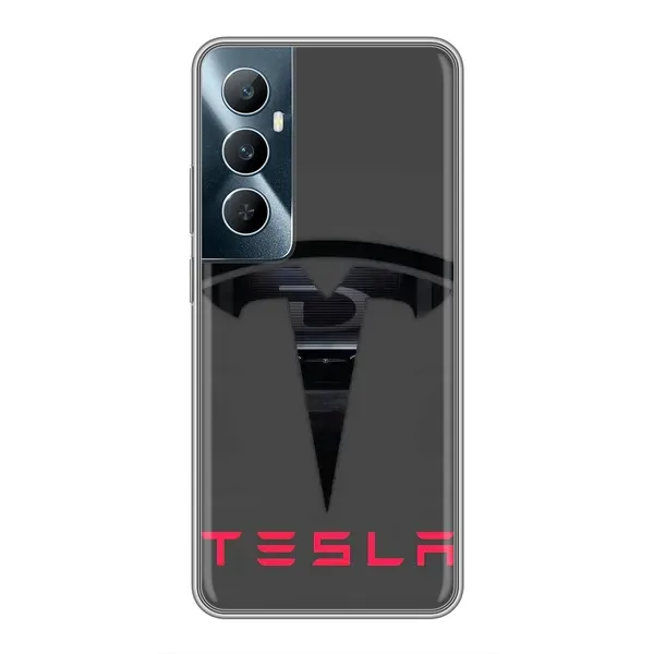 Чехол с рисунком «Logo TESLA» для Realme C65 Чехол с рисунком «Logo TESLA» для Realme C65