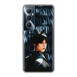 Чехлы с принтом Уэнсдей на Realme C65 (Уэнздей с ушками)