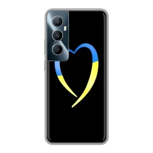 Силиконовый Чехол на Realme C65 (Я-Украина) (Украинское сердце)
