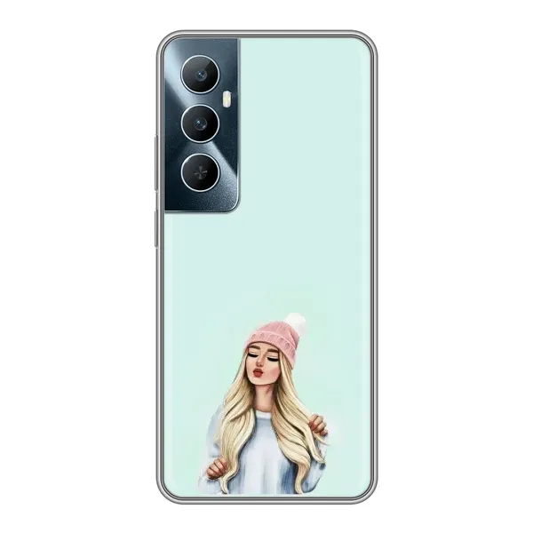 Чехол с рисунком «В шапке» для Realme C65 Чехол с рисунком «В шапке» для Realme C65
