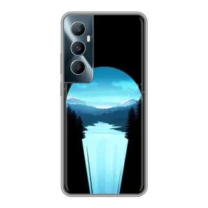 Летний Чехол на Realme C65 (Синий Водопад)