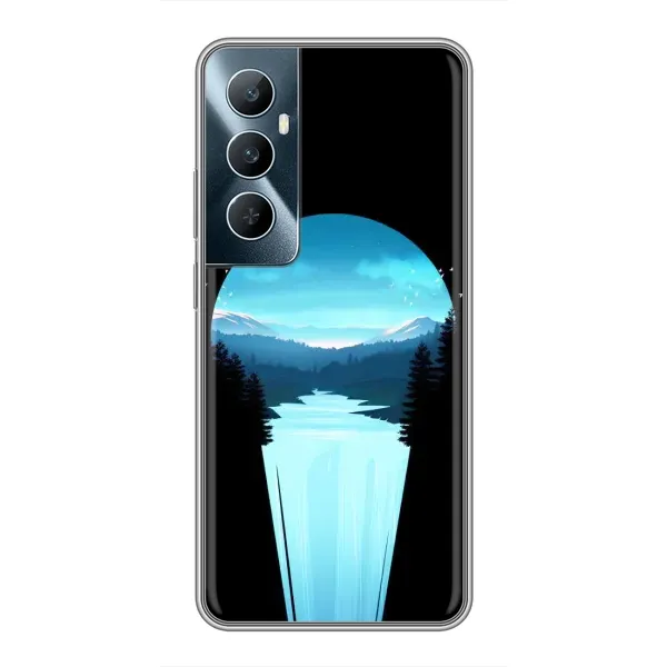 Чехол с рисунком «Синий Водопад» для Realme C65 Чехол с рисунком «Синий Водопад» для Realme C65