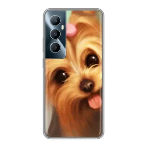 Чохол (ТПУ) Милі песики для Realme C65 (Йоркширський тер'єр)