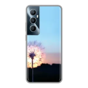 Силіконовий Чохол з кульбабками на Realme C65 (Захід з кульбабкою)