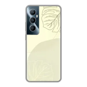 Чохол квітковий дизайн для Realme C65 (Зелений фон)