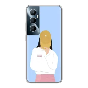 Силіконовый Чохол на Realme C65 з картинкой Модных девушек (Жовта кепка)