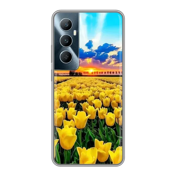 Чехол с рисунком «Желтые тюльпаны» для Realme C65 Чехол с рисунком «Желтые тюльпаны» для Realme C65
