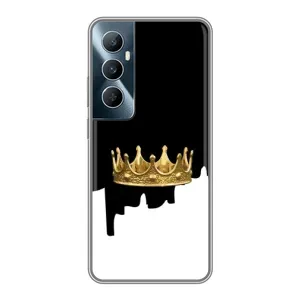 Чохол (Корона на чорному фоні) для Реалмі С65 (Золота корона)