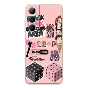 Чехлы с картинкой для Realme C66 (BLACK PINK коллаж)
