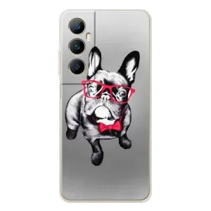 Чохол (ТПУ) Милі песики для Realme C66 (Бульдог в окулярах)