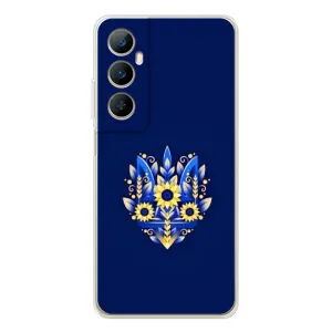 Чехол Укр Символика для Realme C66 (Цветущий Герб)