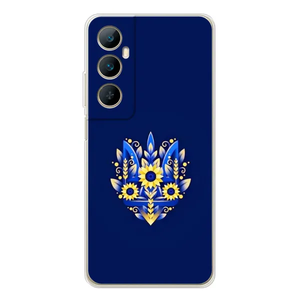 Чехол с рисунком «Цветущий Герб» для Realme C66