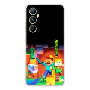Чохли для Realme C66 (Персонажі МайнКрафт) (Герой Майнкрафт)
