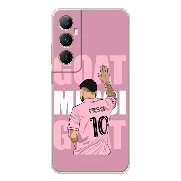 Чехол с рисунком «GOAT MESSI» для Realme C66 Чехол с рисунком «GOAT MESSI» для Realme C66