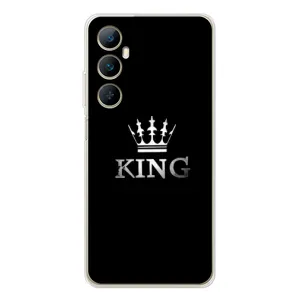 Чехол (Корона на чёрном фоне) для Реалми С66 (KING)