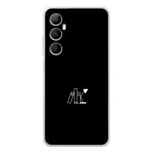 Чохол з картинками на чорному фоні для Realme C66 (Книжки)