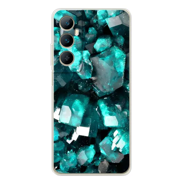 Чехол с рисунком «Кристалы» для Realme C66 Чехол с рисунком «Кристалы» для Realme C66