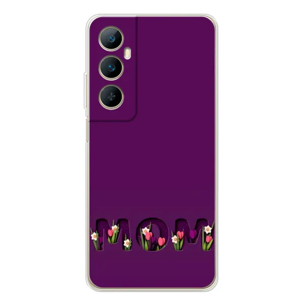 Чехол с рисунком «Мама с цветами» для Realme C66 Чехол с рисунком «Мама с цветами» для Realme C66