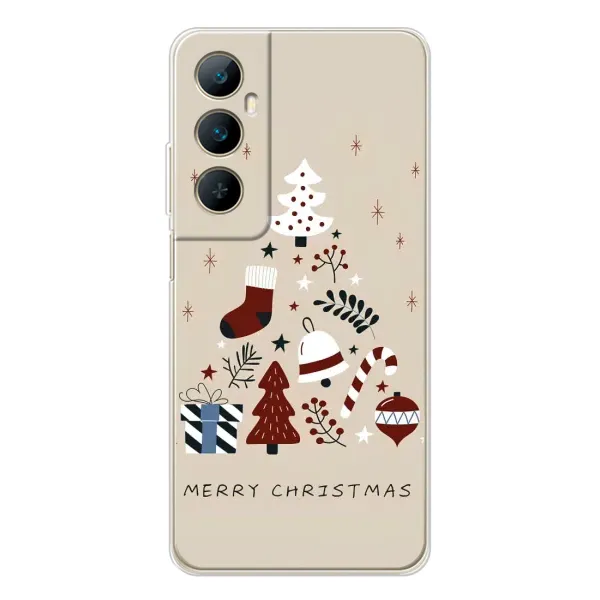 Чехол с рисунком «Merry Christmas» для Realme C66 Чехол с рисунком «Merry Christmas» для Realme C66
