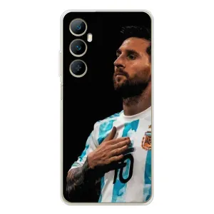Чехлы Лео Месси Аргентина для Realme C66 (Месси Капитан)