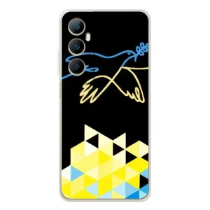 Чехол на Realme C66 Украинский дизайн (Мир для Украины)