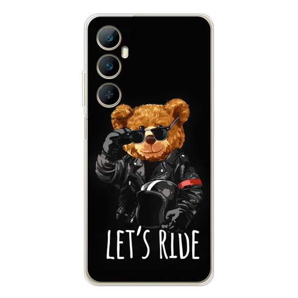Чехол с рисунком «Модный Мишка» для Realme C66