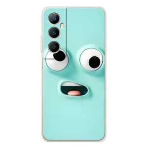 Силиконовые Чехлы (смешные стикеры) для Realme C66 (Забавное мятное лицо)