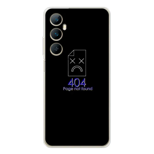 Чехол с рисунком «Ошибка 404» для Realme C66 Чехол с рисунком «Ошибка 404» для Realme C66