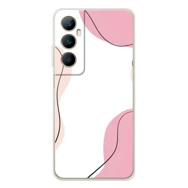 Чехол с рисунком «Розовый фон» для Realme C66 Чехол с рисунком «Розовый фон» для Realme C66
