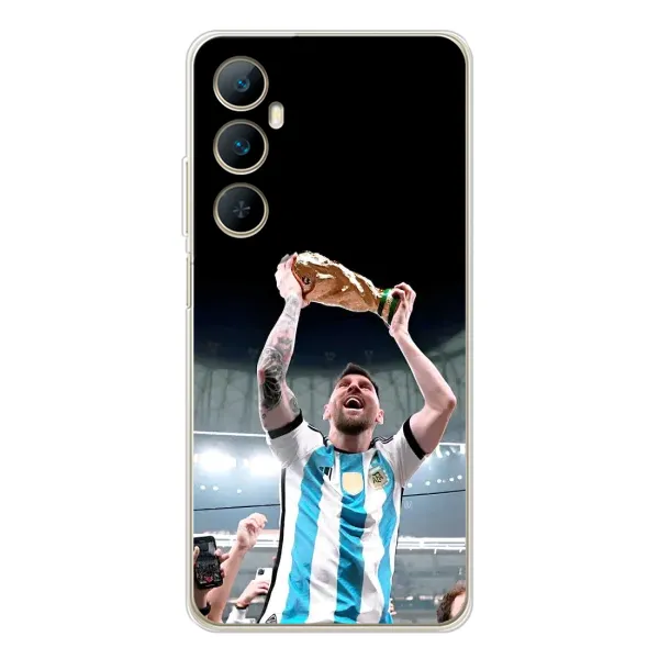 Чехол с рисунком «Счастливый Месси» для Realme C66 Чехол с рисунком «Счастливый Месси» для Realme C66