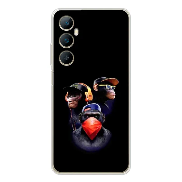 Чехол с рисунком «Три обезьяны» для Realme C66 Чехол с рисунком «Три обезьяны» для Realme C66