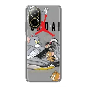 Силиконовый Чехол Nike Air Jordan на Реалми с67 (Air Jordan)