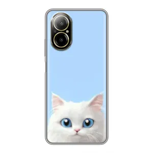 Чохол на тематику: Коти для Realme C67 (Білий кіт)