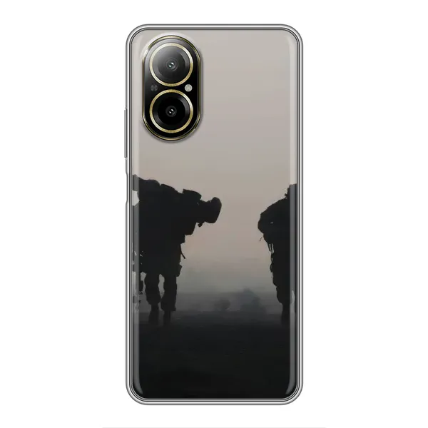 Чехол с рисунком «Бой солдат» для Realme C67 Чехол с рисунком «Бой солдат» для Realme C67