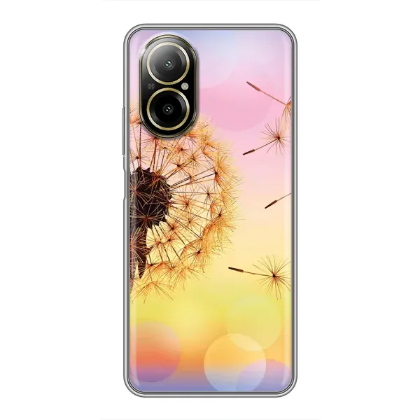 Чехол с рисунком «Цветок-одуванчик» для Realme C67 Чехол с рисунком «Цветок-одуванчик» для Realme C67
