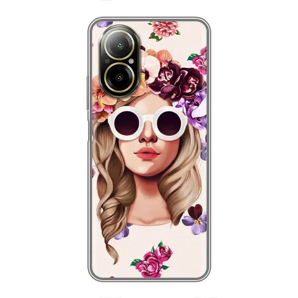 Чехол с рисунком «Девушка в очках» для Realme C67 Чехол с рисунком «Девушка в очках» для Realme C67