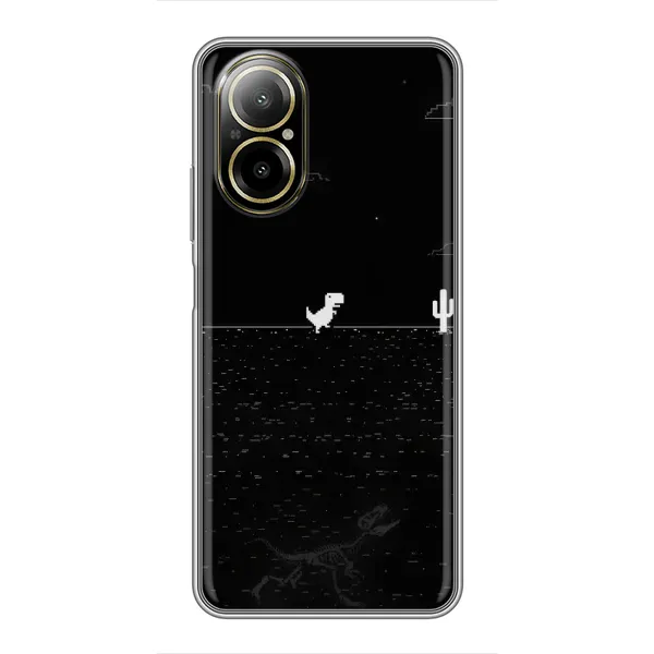 Чехол с рисунком «Динозаврик» для Realme C67 Чехол с рисунком «Динозаврик» для Realme C67