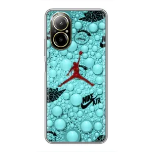 Силиконовый Чехол Nike Air Jordan на Реалми с67 (Джордан Найк)