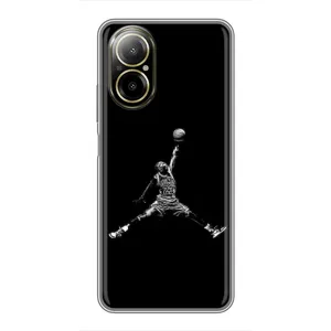 Силиконовый Чехол Nike Air Jordan на Реалми с67 (Джордан)