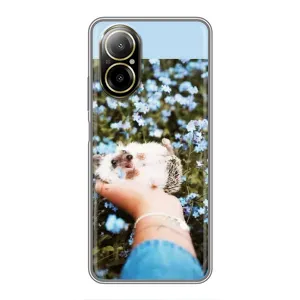 Чохли з зображенням різних тварин на Realme C67 (Їжачок в руці)