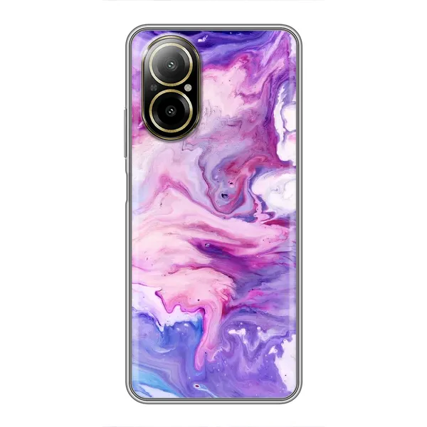Чехол с рисунком «Фиолетовый мрамор» для Realme C67 Чехол с рисунком «Фиолетовый мрамор» для Realme C67